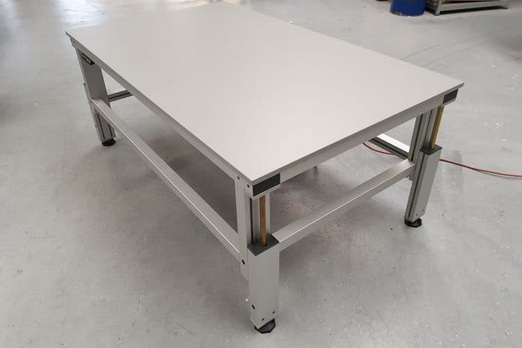 Aluminium verstelbare werktafel