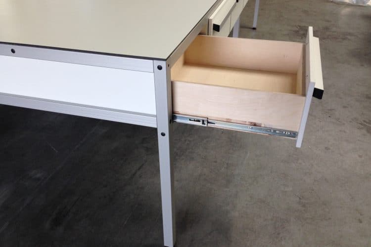 Aluminium werktafel lades