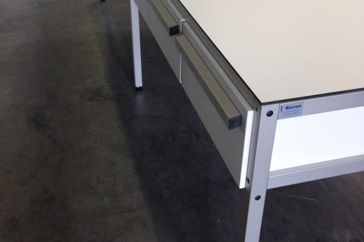 Aluminium werktafel lades